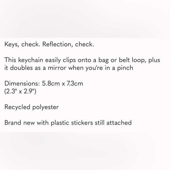 NWT lululemon Logo Keychain - black/ silver - Picture 4 of 6